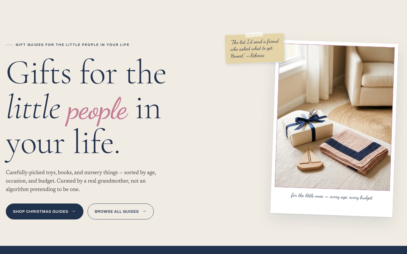 Little Lamb Boutique — live screenshot